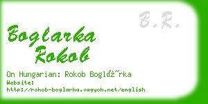 boglarka rokob business card